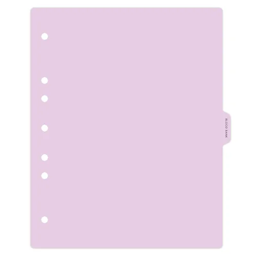 Vista 25 de Carstens - Heavy Duty Misc. Records Plastic Ring Binder Dividers, Side Tab, 1/9 Cut, Tab 5 Position, US Letter, Case of 50, (2616-59CS) - Ideal