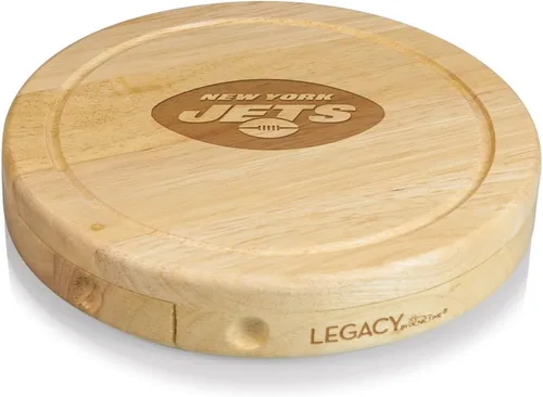 Vista 27 de Picnic TIME NFL Brie Cheese Board and Knife Set - Charcuterie Board Set - Wood Cutting Board