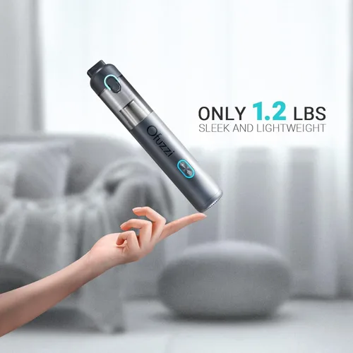 Vista 2 de Ofuzzi H8 Apex - Aspiradora de mano portátil con 12000 Pa de alta potencia, ultraligera de 1.2 libras, carga rápida USB-C, mini aspiradora