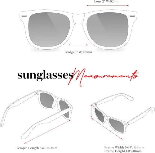 Vista 7 de Retro Rewind Gafas de sol polarizadas para hombres y mujeres, protección UV, gafas de sol clásicas