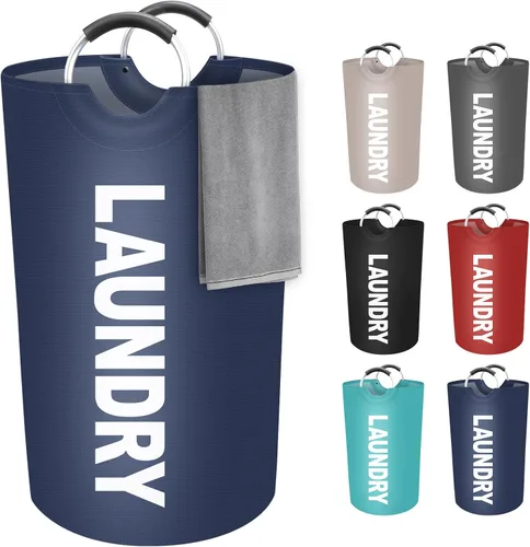 Vista 11 de StorageRight Cesta de Ropa Sucia Grande de 75L, Cesto de Ropa Sucia, Cesto de Ropa Sucia para Lavandería, Plegable, Cestas de Ropa Sucia