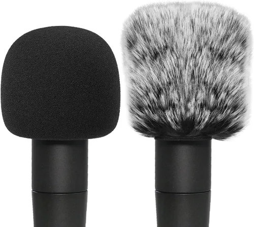 Vista 10 de YOUSHARES SM57 - Cubierta de espuma con filtro pop, cubierta de viento para micrófono, compatible con micrófono Shure SM-57 para bloquear
