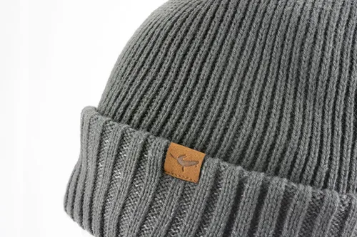 Vista 2 de SEALSKINZ UnisexDeportes y aire libreBeanie's Standard Waterproof Cold Weather Roll Cuff, Gris