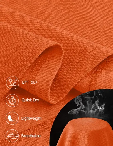 Vista 3 de Ivicoer Camiseta polo de golf para mujer, sin mangas, manga larga, cuello de tenis, ajuste seco, ropa atlética para mujer