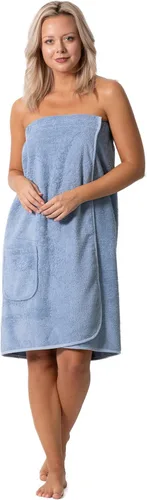 Vista 14 de Robe Direct Women’s Terry Cloth Spa and Bath Towel Wrap with Adjustable Closure & Elastic Top