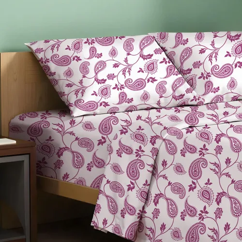 Vista 12 de TEXAS LINEN CO. Paquete de 2 juegos de sábanas de percal de algodón 100% orgánico, suaves, transpirables y refrescantes, con esquinas profundas