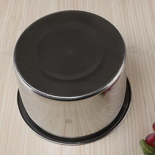 Vista 9 de Olla de acero inoxidable, ollas multiusos con tapa, olla de cocción sin costuras para estufa de inducción eléctrica de gas