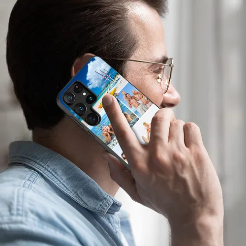 Vista 5 de Funda de goma personalizada para iPhone 14 13 12 11 Pro Max Xr Xs Max 7 8 Plus Samsung Galaxy S23 S22 S21 S20 Ultra Plus FE Note 20 10 A03S A53