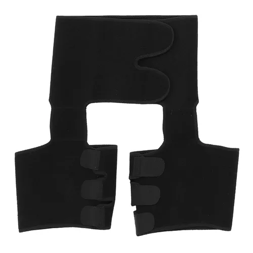 Soporte de cadera, impermeable, negro, ajustable, para entrenamiento abdominal, para fitness, manga de compresión de muslo, correa de lesiones para