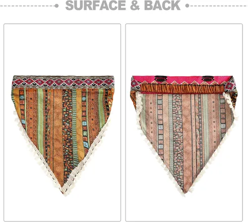 Vista 4 de Pañuelo elástico floral para el cabello, 3 piezas de pañuelo de gasa, pañuelos florales para el cabello con pinzas para el cabello