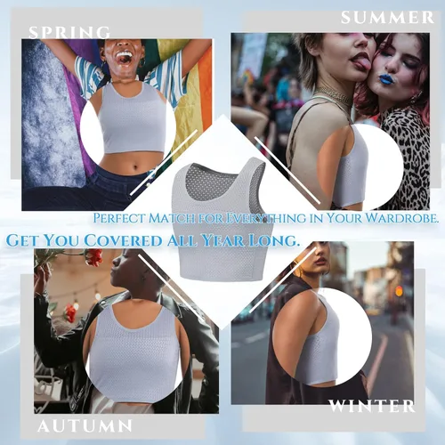 Vista 7 de LGBT UNICORNS Carpeta de pecho para mujer, color negro, Negro