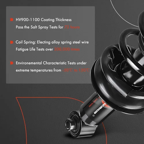 Vista 4 de A-Premium Par trasero (2) Conjunto completo de puntal y resorte helicoidal compatible con Subaru Impreza 2012 2013 2014 H4 2.0L, lado del conductor