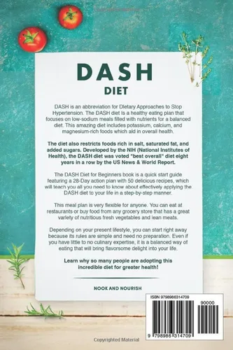Vista 2 de DASH Diet for Beginners 28-Day Low-Sodium Meal Plan for a Healthy Eating Lifestyle with 50 Savory Recipes