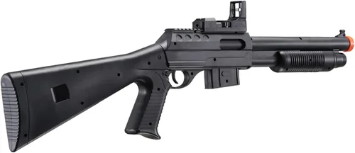 Vista 3 de M0581 - Escopeta de Airsoft de acción de bomba con alcance, luz y construcción duradera de ABS