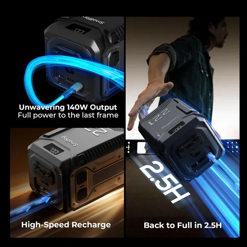 Vista 6 de SMALLRIG V Mount Battery T221, 221Wh/14910mAh Triple-Proof V-Mount Battery