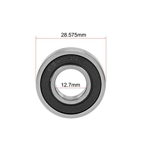 Vista 63 de uxcell 1654-2RS Rodamientos rígidos de bolas Z2 1-1/4 pulgadas x 2-1/2 pulgadas x 5/8 pulgadas de acero cromado sellado doble 2pcs
