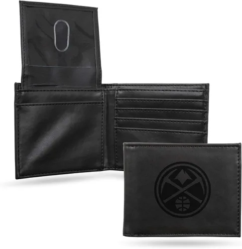 Vista 11 de Rico Industries - Cartera de diseño delgado con grabado láser de la NBA, cartera con grabado láser estilo billetera - Gran regalo