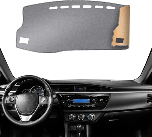 Vista 18 de KEYOOG Alfombrilla Cobertora para Salpicadero Compatible con Toyota Sienna 2010-2004 (Sin Modelos HUD), Alfombrilla Antirreflejos para Salpicadero