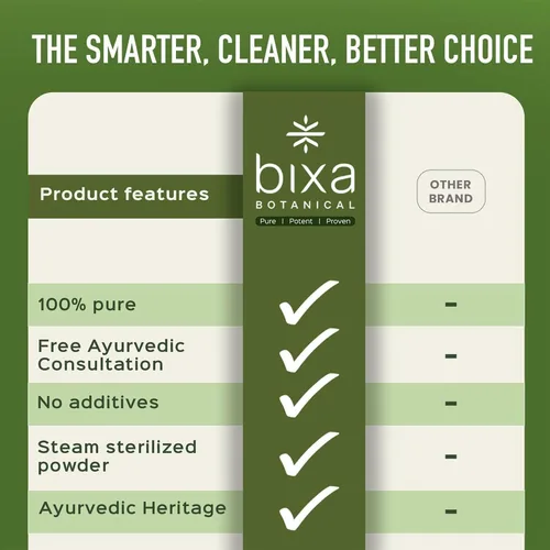 Vista 2 de bixa BOTANICAL, Extracto de Guggul 450mg, Cápsulas Commiphora Mukul, Vegano