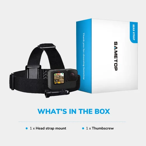 Vista 7 de Soporte para correa de cabeza compatible con GoPro Hero 13, 12, 11, 10, 9, 8, Hero 7 Black, 7 Silver, 7 White, Hero 6, 5, 4, Session, 3+, 3, 2, 1