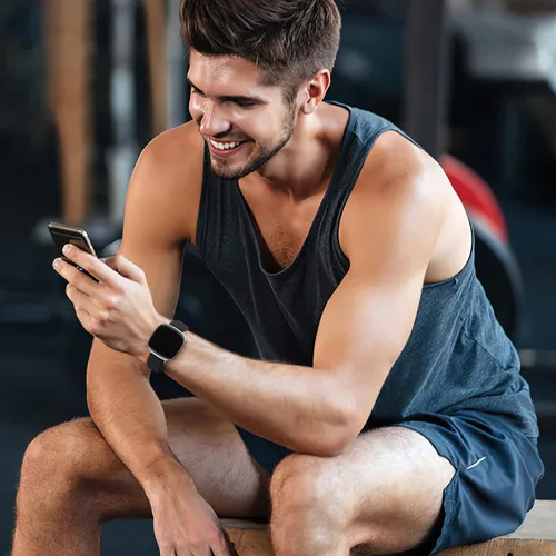 Vista 9 de Ouwegaga Banda elástica compatible con Fitbit Versa 4 bandas/Sense 2/Sense/Versa 3 bandas para mujeres y hombres, correa deportiva ajustable