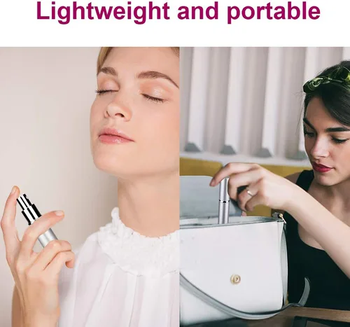 Vista 2 de Botella de perfume de viaje recargable, mini pulverizador atomizador para hombres de colonia, botella de repuesto de perfume de tamaño de viaje