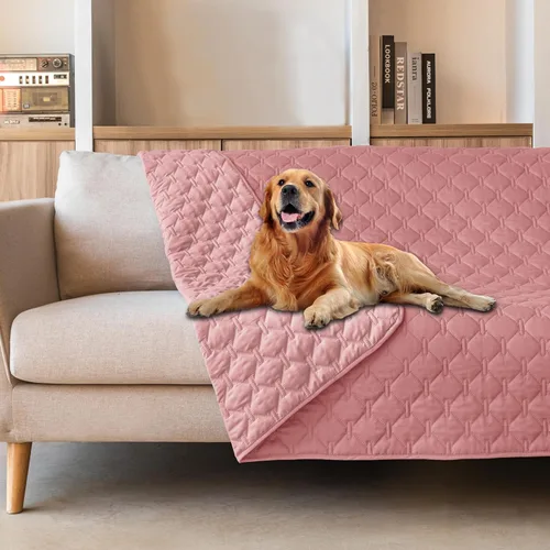 Vista 14 de gogobunny - Manta para perros y gatos 100% impermeable y de doble cara, funda suave para cama de mascotas, reversible, protege muebles, carbón