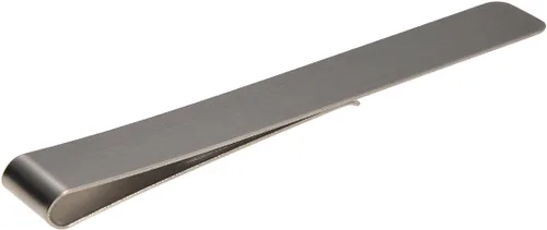 Vista 2 de VALYRIA Sujetador de dinero o tarjetas de crédito de acero inoxidable plateado con forma de clip