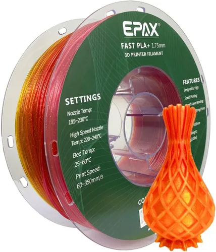 Vista 22 de EPAX Alta Velocidad PLA+ Filamento para Impresora 3D, Filamento para Impresión 3D PLA Rápido, 1.75mm, Precisión Dimensional +/- 0.03 mm, Carrete