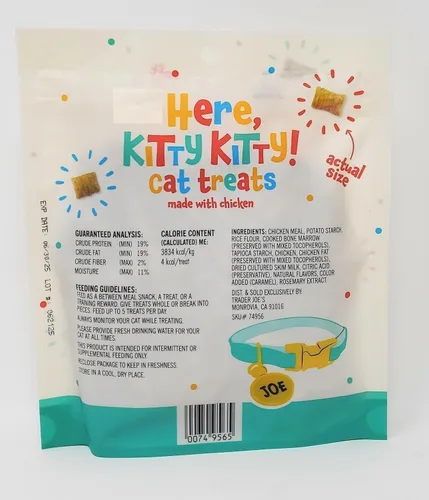 Vista 3 de Here Kitty Kitty Cat Treats 5 oz (142g) - Paquete de 2