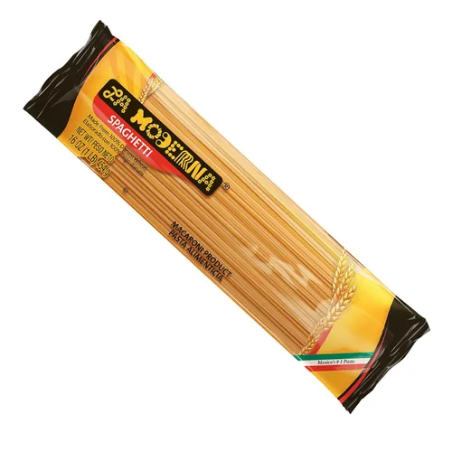 Vista 8 de LA MODERNA, Pasta de espagueti 7 oz (Paquete de 1) Hecha con sémola de trigo duro Enriquecida con hierro y vitaminas B Sin transgénicos