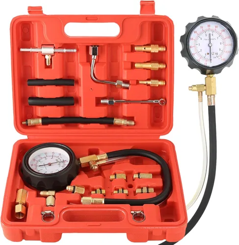 DASBET 0-140PSI Inyector de Combustible Bomba de Inyección Probador de Presión Kit de Medidor de Herramientas para Co