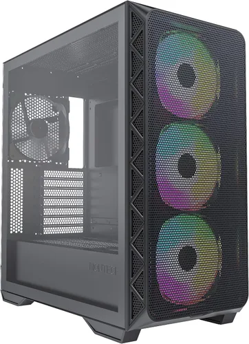 Vista 9 de Serie Montech AIR 903, Carcasa de Torre Media E-ATX, Alto Flujo de Aire, Carcasa Gaming con Ventiladores Pre-Instalados (Air 903 Base Negra)