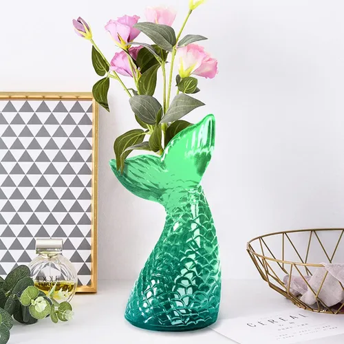 Vista 7 de Zayookey Molde de cola de sirena, molde de epoxi de cristal, cola de pez 3D, moldes de resina de silicona, molde de fundición de resina epoxi