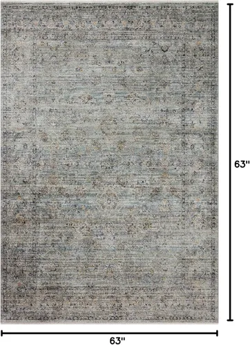 Vista 199 de Loloi Jean Stoffer Katherine Collection KES-02 Ocean/Coral 2'-7'' x 10'-0'', .25" Pile Height, Runner Rug