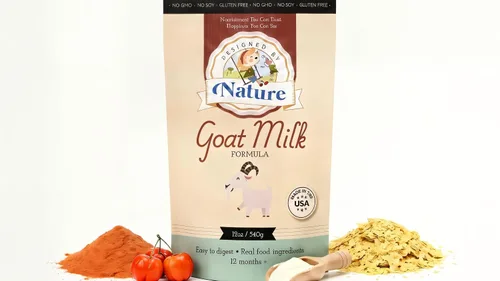 Fórmula de leche de cabra entera de 12 oz/340 g, más de 12 meses — Fabricado en Estados Unidos, fácil de digerir con aceite de hígado de bacalao