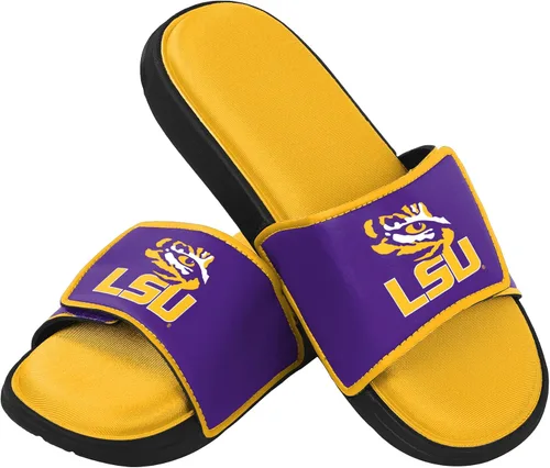 Vista 155 de FOCO Sandalias deportivas de espuma para ducha con logotipo de equipo universitario de la NCAA para hombre