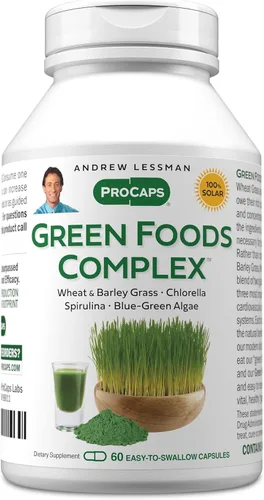 Vista 10 de ANDREW LESSMAN Green Foods Complex 30 cápsulas – Suministra bloques de construcción para un crecimiento saludable de tejidos, apoyo hepático. 100 mg