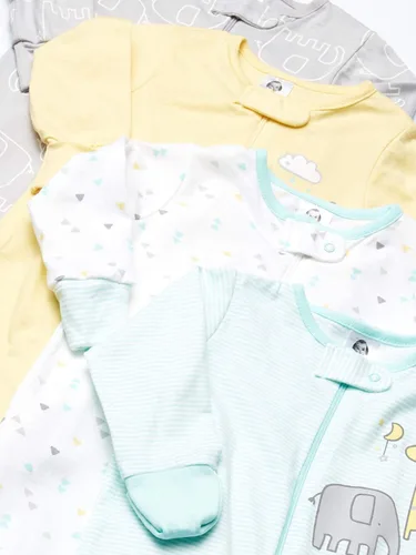 Vista 2 de Gerber Baby Girls 4 Pack Sleep N Play Footie