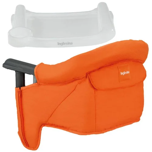 Inglesina - Fast Table Chair con bandeja Fast Tray silla alta portátil con gancho para bebés y niños pequeños, asiento elevador de viaje que no