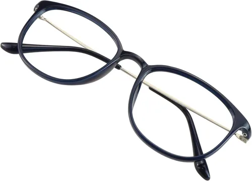 Vista 10 de VisionGlobal Blue Light Blocking Glasses for Women/Men, Anti Eyestrain, Computer Reading, TV Glasses, Stylish Square Frame