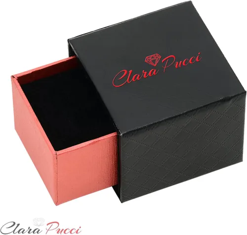 Vista 6 de Clara Pucci Anillo de aniversario de 1,6 quilates con diseño de topacio azul real natural de corte cojín para boda de boda art déco, oro blanco