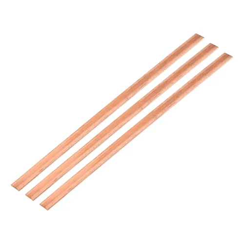 Vista 29 de MECCANIXITY Barra plana de cobre de 6 x 1 pulgada, barra de cobre de 1/5 pulgadas de grosor para proyectos arquitectónicos de sistemas de puesta a