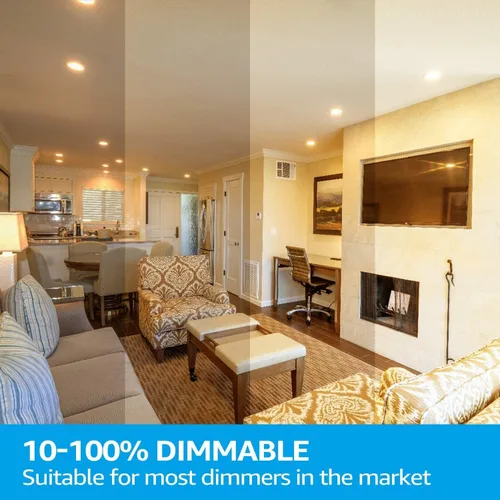 Vista 5 de TORCHSTAR Iluminación empotrable LED delgada de 4 pulgadas con caja J, 2700K/3000K/3500K/4000K/5000K seleccionable, CRI 90+, 700LM regulable 5CCT