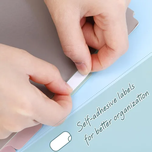 Vista 4 de Honoson - 12 juegos de separadores con 8 pestañas para carpetas de 3 anillas, separadores de plástico para archivos de papel de 8.5 x 11 pulgadas