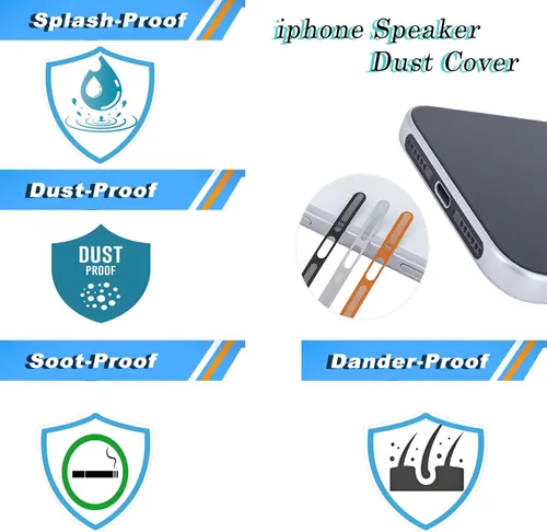 Vista 4 de Cubierta antipolvo para altavoces, accesorios de teléfono para iPhone 12/13/14/15/16 Pro, malla de altavoz antipolvo, 8