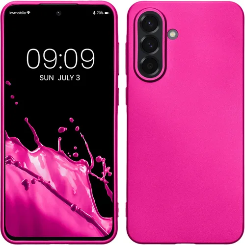 Vista 122 de kwmobile Funda compatible con Samsung Galaxy A12 - Funda protectora de silicona TPU suave y delgada - Verde oscuro mate