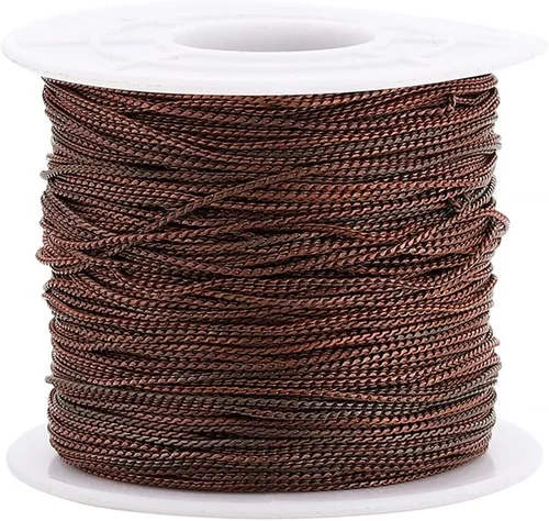 Vista 8 de AGCFABS 16.4 ft/Pack Cadena de Serpiente Collar de Enlace a Granel para Collar DIY Joyería Fabricación Hecho a Mano Encontrar Accesorios (Bronce)