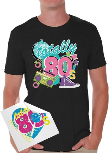 Awkward Styles 80s Camisas 80s Camisetas 80s Accesorios para Hombres 80s Party Disco + Pegatina Regalo