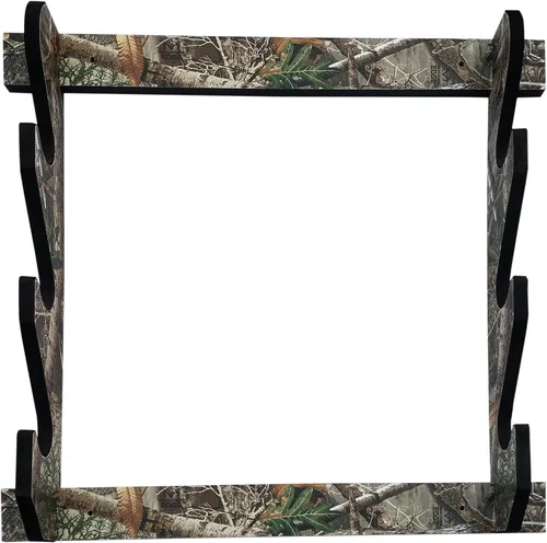 Vista 11 de Rush Creek Creations Estante para armas de interior con capacidad para hasta 3 rifles o escopetas, construcción de madera premium con acabado